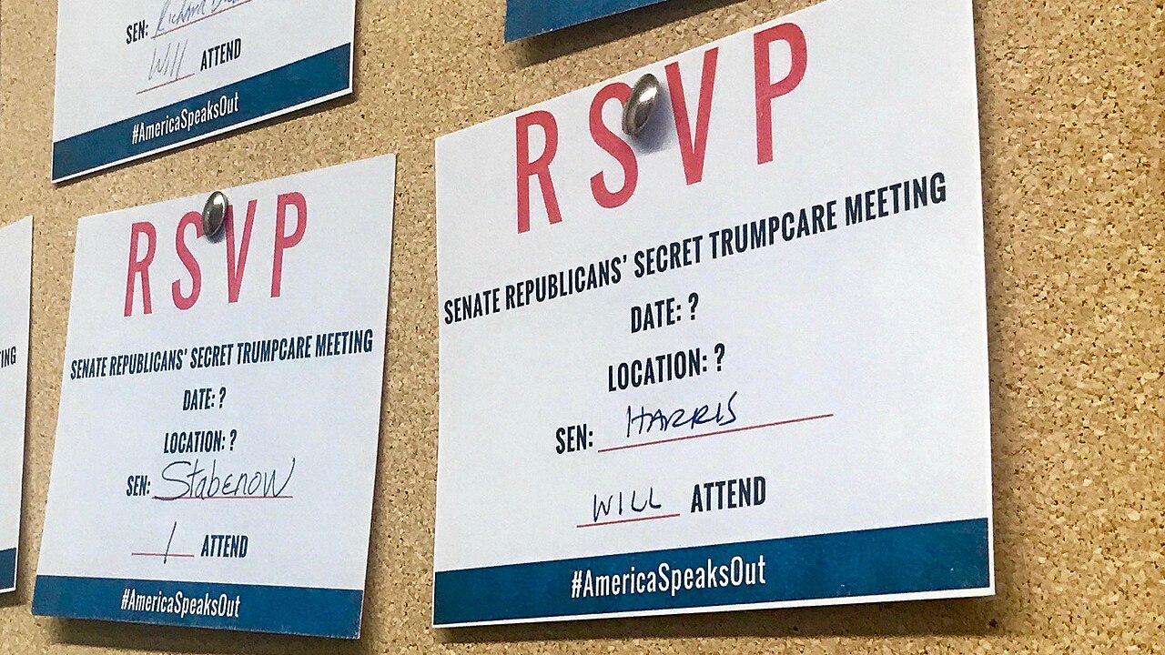 Kamala Harris' RSVP to the American Health Care Act of 2017 "secret" meetings.jpg